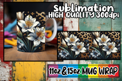 Tender love 11oz 15oz sublimation wrap, Leopard Prints Product Image 1