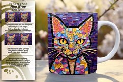 Whisker Whimsy: Colorful Cat Mug Sublimation Product Image 1