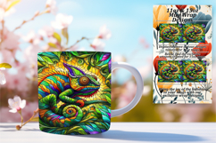 Glamorous 15oz Mug Wrap Png Artwork , Animals Product Image 1