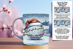 Happy 15oz Mug Wrap Png Template , Holiday Product Image 1