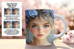 Creative 11oz Mug Wrap Png Template , Fairy Product Image 1