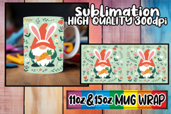 Serene evenings sublimation mug wrap, Gnomes Product Image 1