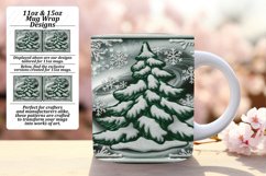 ELEGANT 11oz Mug Wrap PNG Design , 3D Xmas Product Image 1