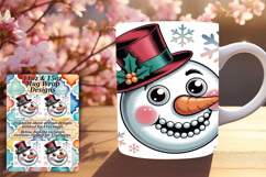 Stunning 11oz Mug Wrap Png Template , Cute Christmas Product Image 1