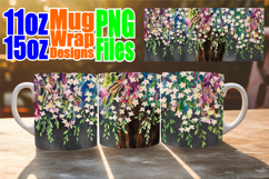 Cheerful skies 11oz 15oz sublimation wrap, Spring Tree Product Image 1