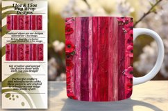 Striped Flower Mug Wrap - Floral Marvel Product Image 1