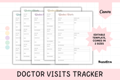 Editable Doctor Visits Canva Template 4 Product Image 1
