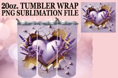 ENCHANTED EVENINGS 20oz TUMBLER WRAP, 3D Heart Product Image 1