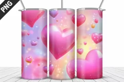 Valentines Love Skinny Tumbler PNG Wrap| Valentines Tumbler Product Image 5