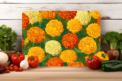 Marigold Flower Cutting Board | Cutting Board png Product Image 4
