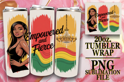 RADIANT LOVE 20oz TUMBLER WRAP, Juneteenth Product Image 1
