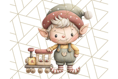 Storybook Santa &amp; Friends PNG Clipart, Christmas Png Clipart Product Image 4