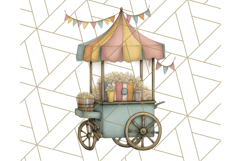 Vintage Carnival Animals Clipart PNG, Retro Circus Elements Product Image 4