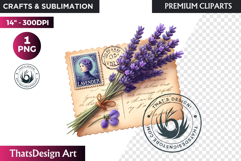 Lavender Clipart PNG, Purple flower arrangement sublimation Product Image 1