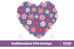 Retro Flowers Background Png Floral Paper Sublimation Bundle Product Image 7
