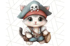 Cartoon Pirate Kids and Animals PNG Clipart for Fun Designs Product Image 4