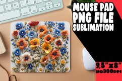 Blooming Bouquet: Sublimation Mouse Pad Design Product Image 1