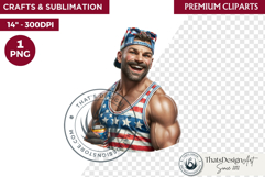 4th of July PNG independence day Patriotic Americana clipart Product Image 1