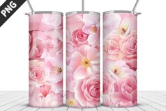 Flowers Tumbler Wrap | Sublimation Design | Tumble PNG Product Image 5