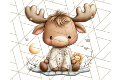 Woodland Nursery Baby Animals Clipart, Cute Animals Png Product Image 4