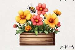 Spring Bees Clipart PNG Product Image 1