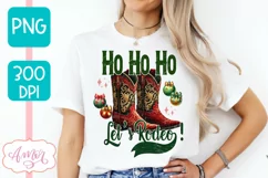 Funny Christmas sublimation PNG, Western Christmas PNG Product Image 2