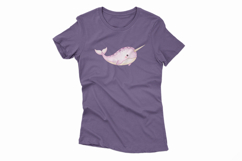 Cute Narwhal Unicorn Whale Ocean Horn PNG Summer dolphin Product Image 4