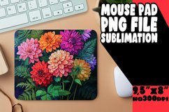 Flower Oil Painting Round Design for Sublimation PNG Product Image 1