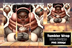 Melanin Christmas Magic Tumbler Sleeve 20oz Product Image 1