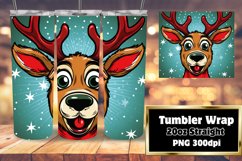 Christmas Deer Color Flair 20oz Wrap Product Image 1