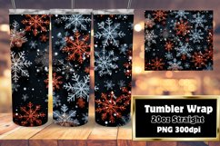 Winter Snowflakes Bliss Tumbler Design 20oz Product Image 1