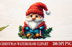 Christmas Gnome Clipart, Winter Clipart Product Image 1
