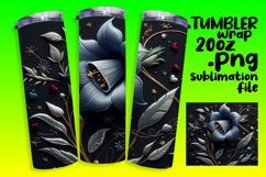Beautifully Designed 20oz Tumbler , 3D Flower Product Image 1