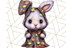 Halloween Bunny Clipart, Cute Bunnies in Costumes PNG Product Image 4