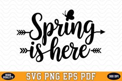 Spring is here SVG Design | SVG Cut files Product Image 1