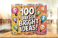 100 Days Of School Tumbler wrap, Teacher Day 20oz Tumbler Product Image 1