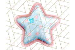 Cute Puffy Star Clipart PNG, 3D Glossy Pastel Stars Clip Art Product Image 4