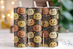 Halloween Pumpkin Tumbler Wrap | Sublimation | Tumblers Product Image 1