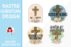 4 Christian Easter Clipart, Easter Sublimation Product Image 1