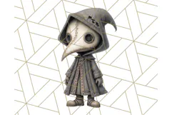 Creepy Dolls Clipart PNG Haunted Toy Characters Product Image 4