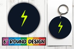 Neon Radiance: Sublimation Circle Designs Design PNG Product Image 1