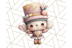 Playful Pink Nutcracker PNG, Pastel Christmas Clipart Product Image 4