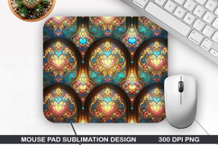 Flower Mouse Pad Sublimation, Spring Flower Mouse Pad PNG Product Image 1