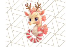 3D Under the Sea Christmas Clipart, Ocean Christmas PNG Product Image 4