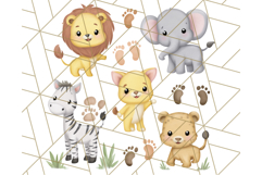 Cute Safari Animal Clipart PNG for Kids, African Wildlife Product Image 4