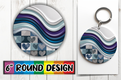 Timeless Round Ornaments Sublimation PNG, Pattern Product Image 1