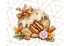 Fall Cookie Clipart PNG, Autumn Sweets Pumpkin Cookies Product Image 4