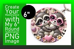 Unique Circle PNG for Sublimation , Sweet Animals Product Image 1