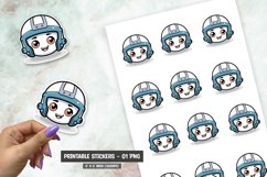 Cartoon sport character sticker png Product Image 1