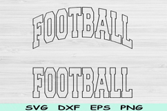 Football Svg Dxf Cut Files, Football Png, Football Mom Svg Product Image 1